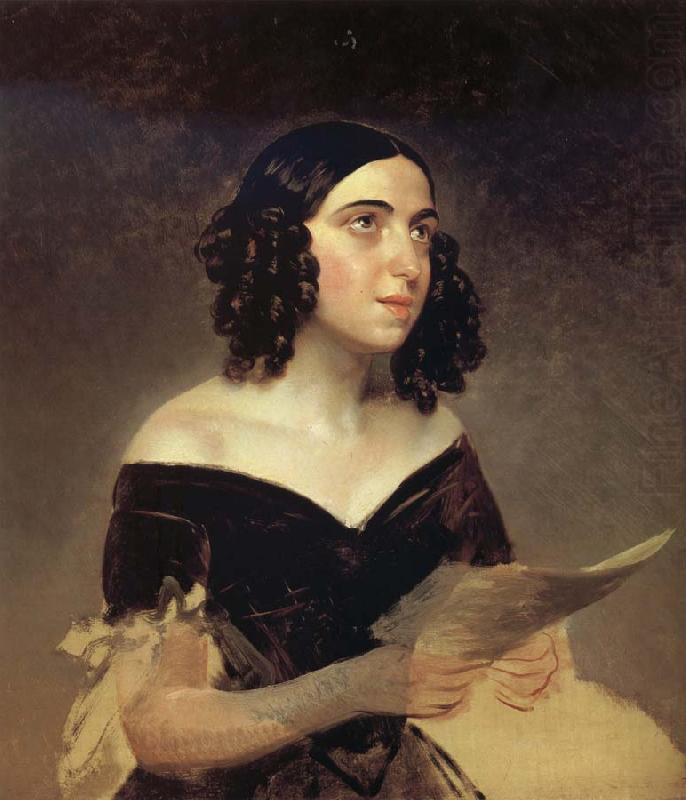 Portrait of Anna Petrova, Karl Briullov